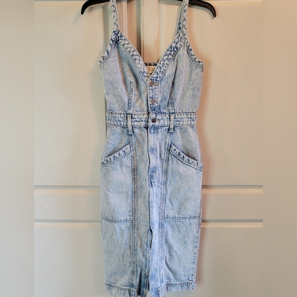 Etica Rue Denim Utility Midi Dress - Picture 3 of 9